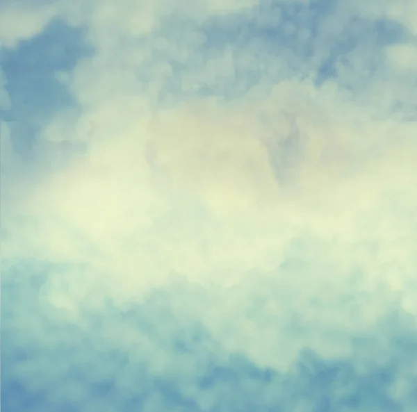 Μπλε ουρανός με τα σύννεφα ως φόντο — Φωτογραφία Αρχείου
