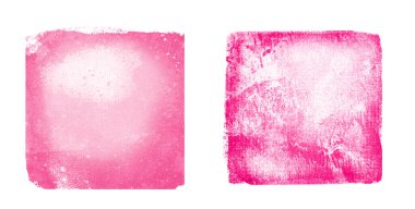 Arkaplan olarak iki suluboya kare beyaz