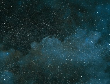 Arkaplanda yıldızlar olan gece göğü