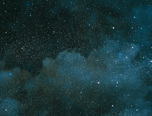 Arkaplanda yıldızlar olan gece göğü — Stok fotoğraf