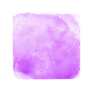 Beyaz arkaplanda suluboya kare