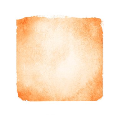 Beyaz arkaplanda suluboya kare