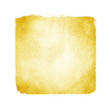 Beyaz arkaplanda suluboya kare