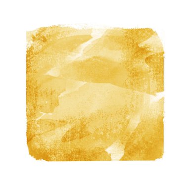 Beyaz arkaplanda suluboya kare