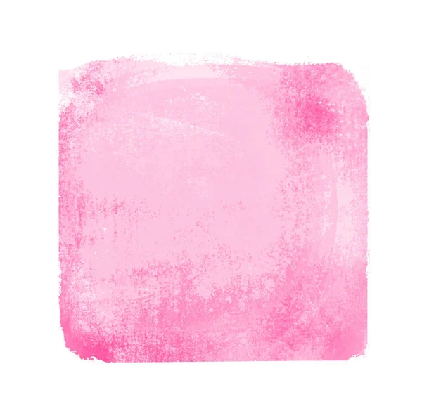 Watercolor sqaure on white background — Stock Photo, Image