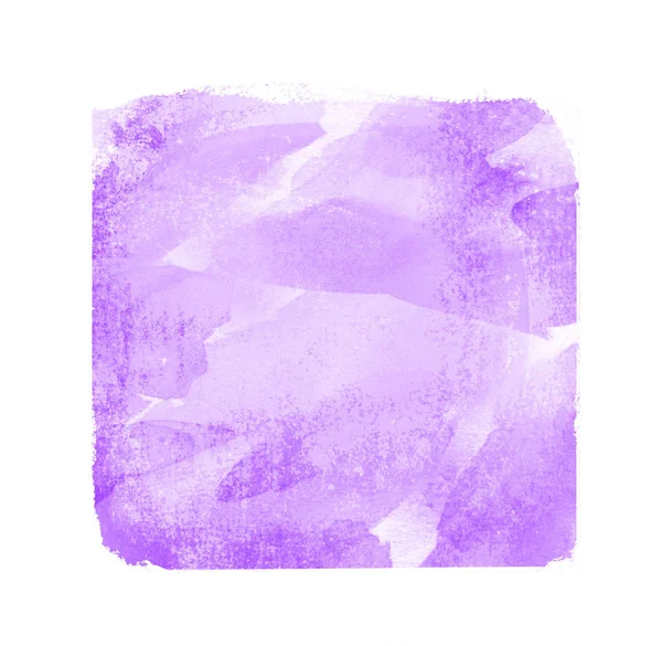 Watercolor sqaure on white background — Stock Photo, Image