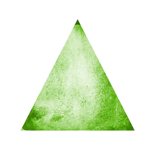 Aquarell-Dreieck auf Weiß — Stockfoto