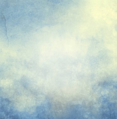 Arkaplan olarak renkli romantik gökyüzü. Suluboya