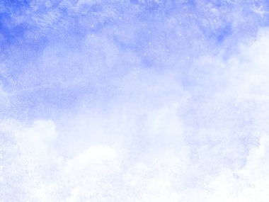 Arkaplan olarak bulutları olan renkli bir gökyüzü. Suluboya