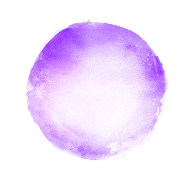 Arkaplan olarak beyaz üzerine suluboya daire