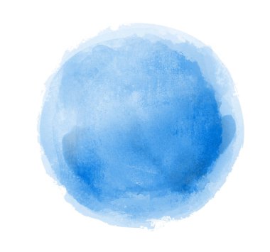 Arkaplan olarak beyaz üzerine suluboya daire