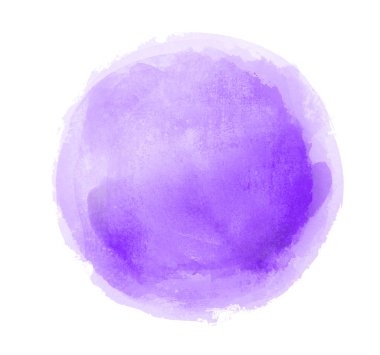 Arkaplan olarak beyaz üzerine suluboya daire