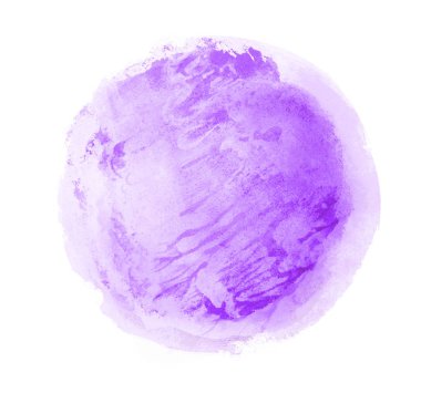 Arkaplan olarak beyaz üzerine suluboya daire