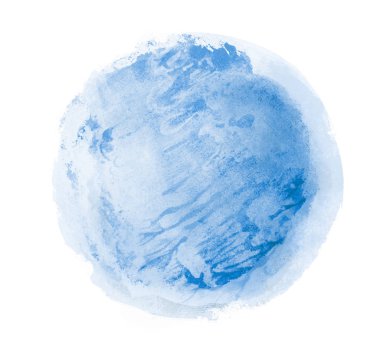 Arkaplan olarak beyaz üzerine suluboya daire