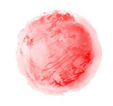 Arkaplan olarak beyaz üzerine suluboya daire