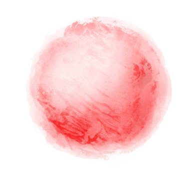 Arkaplan olarak beyaz üzerine suluboya daire