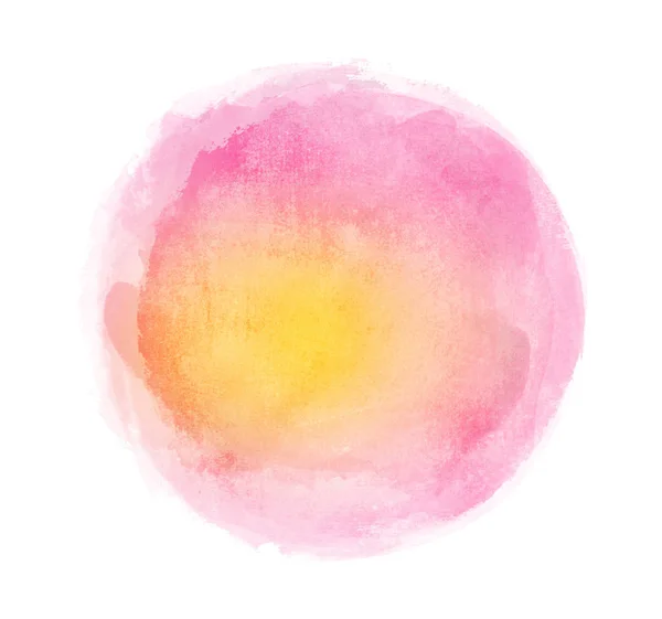 Watercolor circle on white as background — Stock Photo, Image