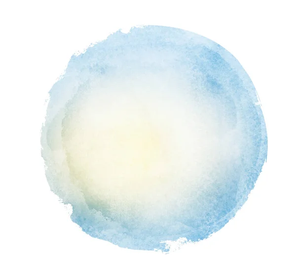 Aquarell-Kreis auf weißem Hintergrund — Stockfoto