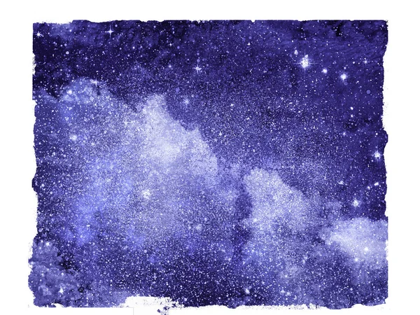 Nocne niebo z gwiazdami jako odizolowane tło — Zdjęcie stockowe