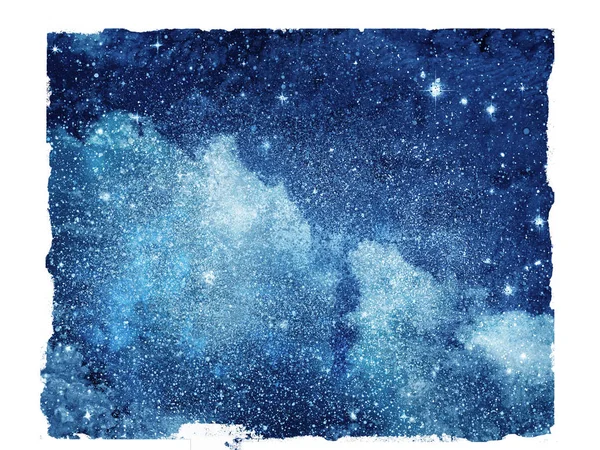 Nachthimmel mit Sternen als isoliertem Hintergrund — Stockfoto