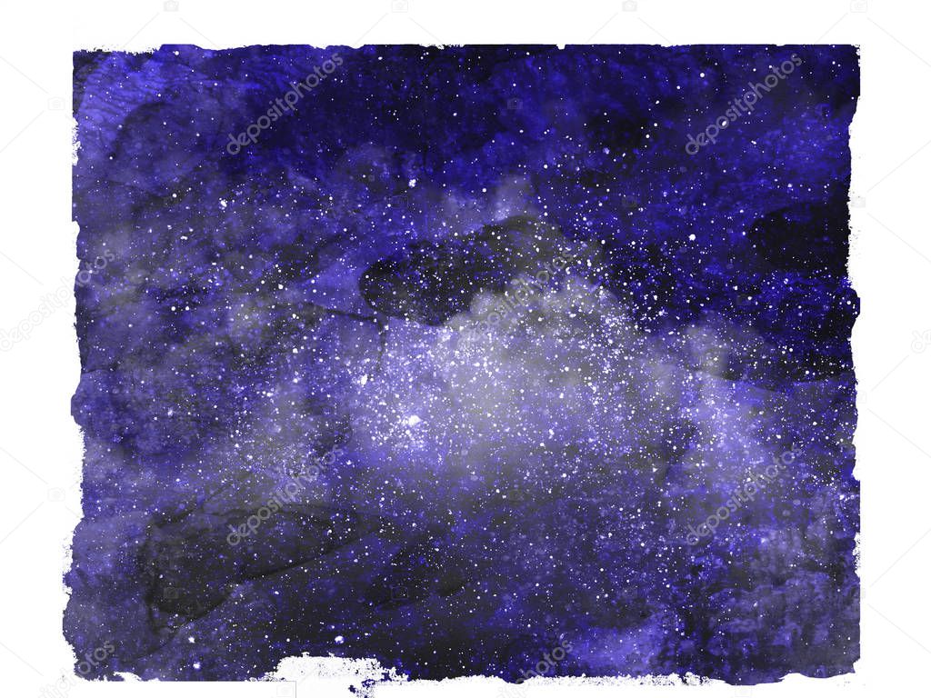 Night sky with stars as isolated background