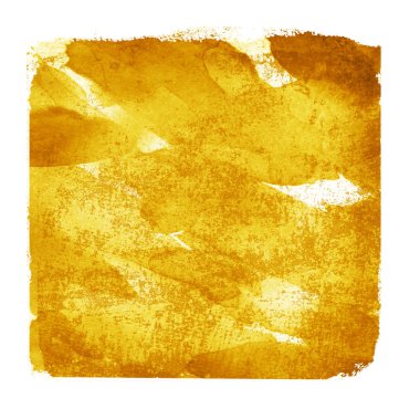 Beyaz arkaplanda suluboya kare