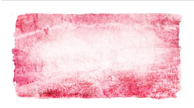 Suluboya dikdörtgen arkaplanı beyaza izole edildi