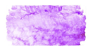 Suluboya dikdörtgen arkaplanı beyaza izole edildi