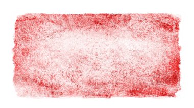 Suluboya dikdörtgen arkaplanı beyaza izole edildi