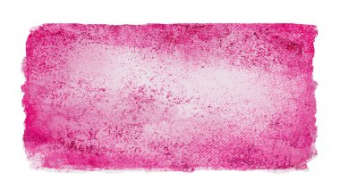 Suluboya dikdörtgen arkaplanı beyaza izole edildi