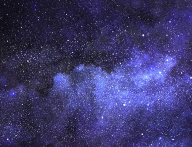 Arkaplanda yıldızlar olan gece göğü