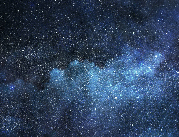 Ночное небо со звездами в качестве фона