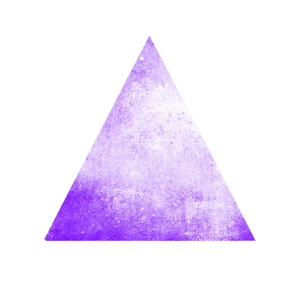 Aquarell-Dreieck auf Weiß — Stockfoto