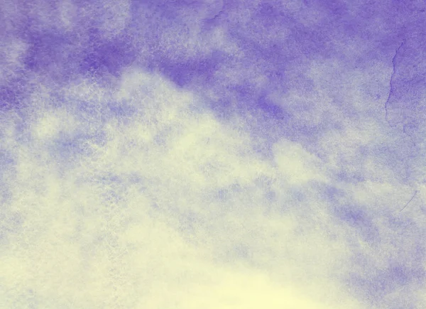 Кольорове небо з хмарами як фон. Акварель — стокове фото