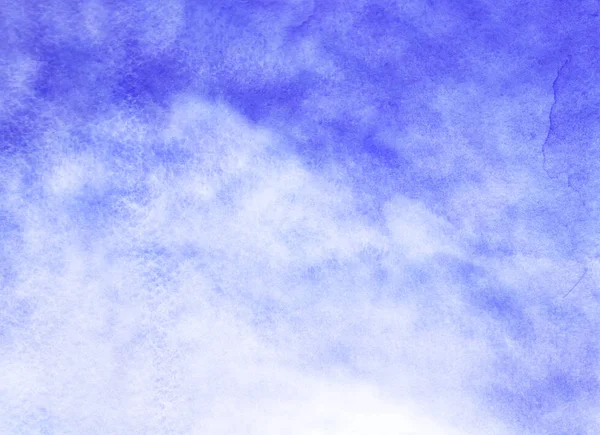 Céu colorido com nuvens como fundo. Aquarela — Fotografia de Stock