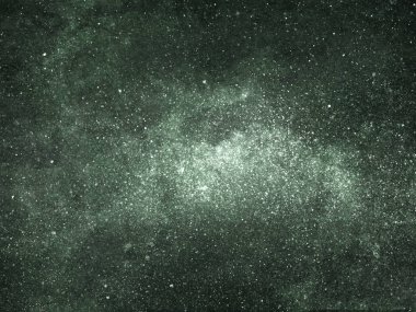 Arka planda yıldızlar olan gece gökyüzü. Suluboya