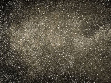 Arka planda yıldızlar olan gece gökyüzü. Suluboya