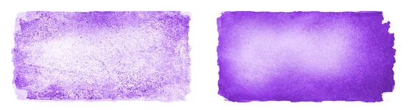 Two watercolor squares on white as background — Stock Photo, Image