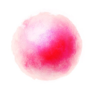 Arkaplan olarak beyaz üzerine suluboya daire