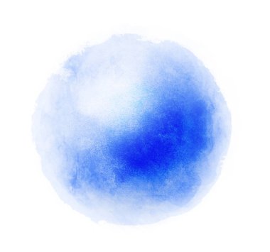 Arkaplan olarak beyaz üzerine suluboya daire