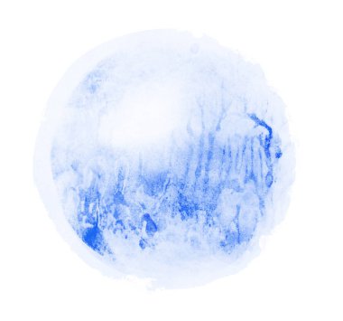 Arkaplan olarak beyaz üzerine suluboya daire