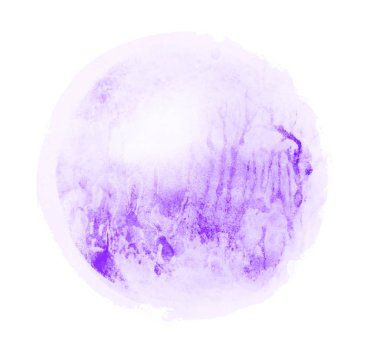 Arkaplan olarak beyaz üzerine suluboya daire