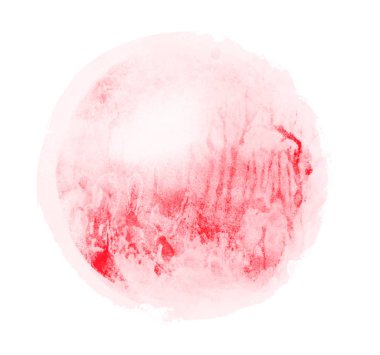 Arkaplan olarak beyaz üzerine suluboya daire