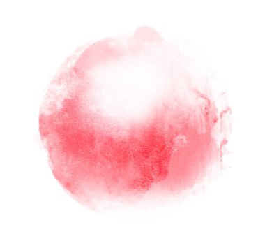 Arkaplan olarak beyaz üzerine suluboya daire