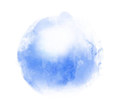 Arkaplan olarak beyaz üzerine suluboya daire