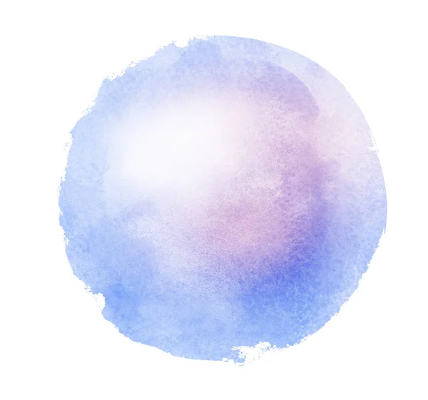 Cercle aquarelle sur fond blanc — Photo