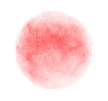 Arkaplan olarak beyaz üzerine suluboya daire