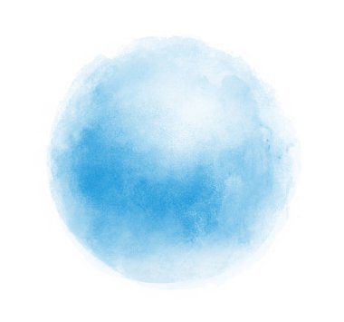 Arkaplan olarak beyaz üzerine suluboya daire