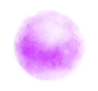 Arkaplan olarak beyaz üzerine suluboya daire