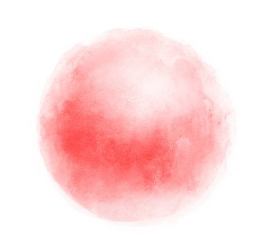 Arkaplan olarak beyaz üzerine suluboya daire